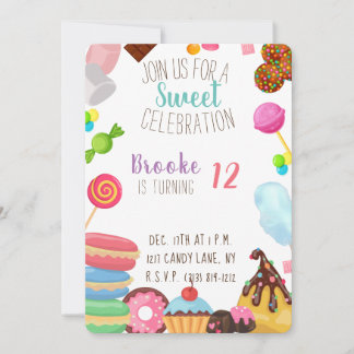 Sweet birthday invitation