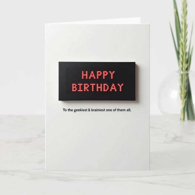 Sweet Birthday Led Lights Card (Front)