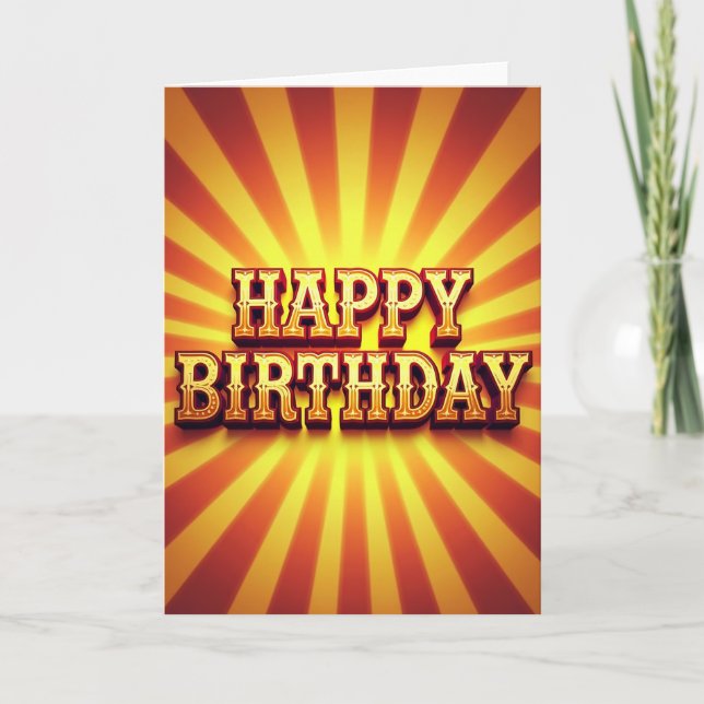Sweet Birthday Marquee Card (Front)