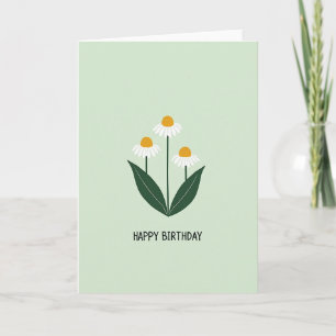 Sweet Birthday Mint Green Blossom Card