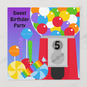 Sweet Birthday Party Invitation