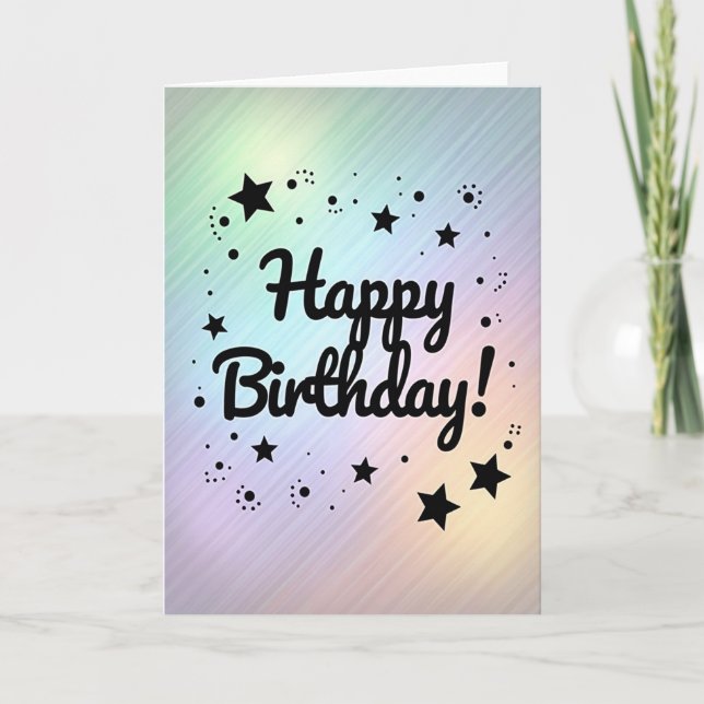 Sweet Birthday Pastel Dreams Card (Front)