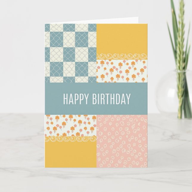 Sweet Birthday Pattern Card (Front)