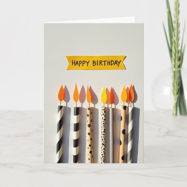 Sweet Birthday Pennant Card (Front)