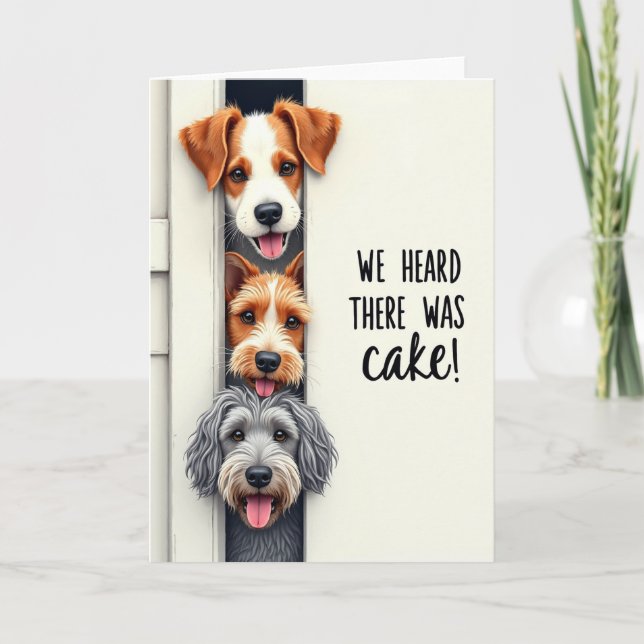 Sweet Birthday Pup Stack Card (Front)