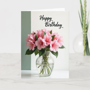 Sweet Birthday Rose Bloom Card
