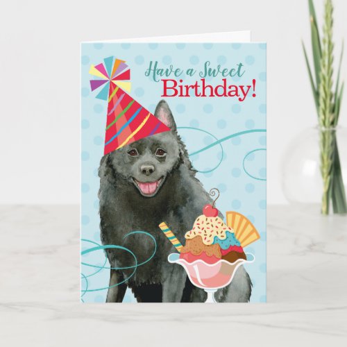 Sweet Birthday Schipperke Card