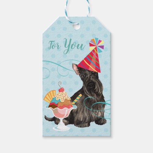 Sweet Birthday Scottie Gift Tags