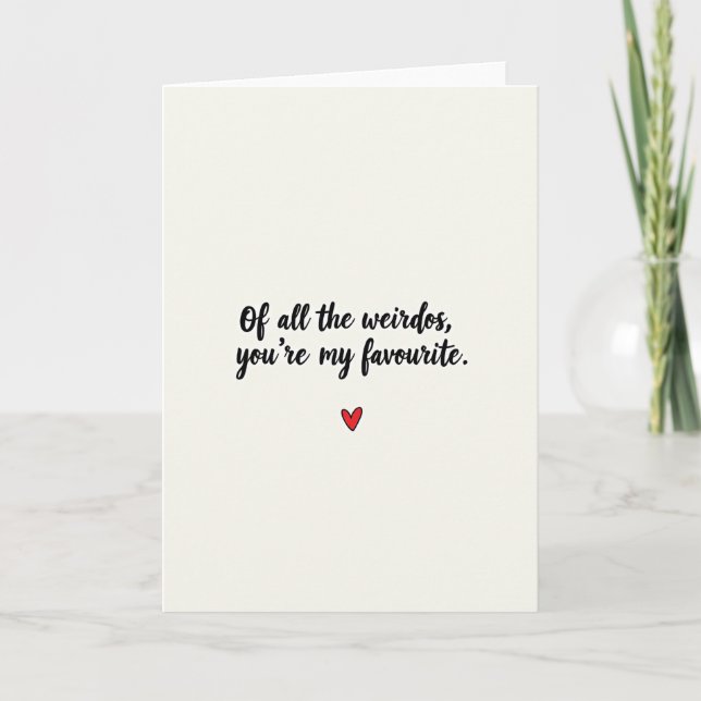Sweet Birthday Script Heart Card (Front)