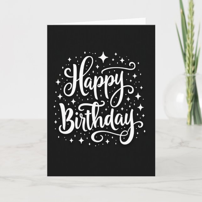 Sweet Birthday Scripted Card (Front)