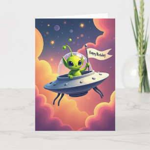 Sweet Birthday Spacecraft Card