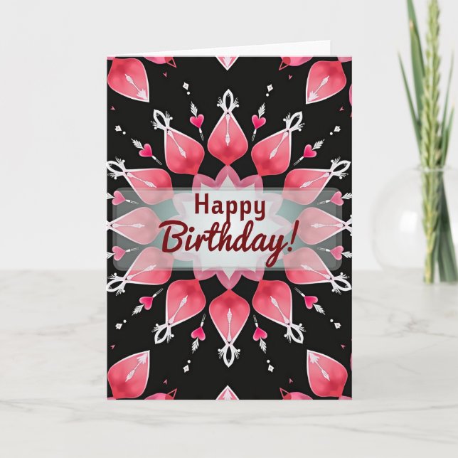 Sweet Birthday Starburst Card (Front)