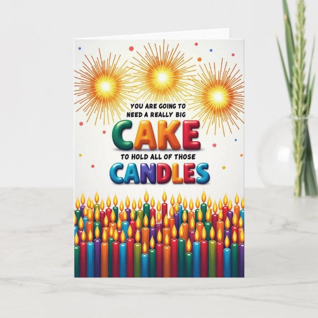 Sweet Birthday Starbursts Card (Front)