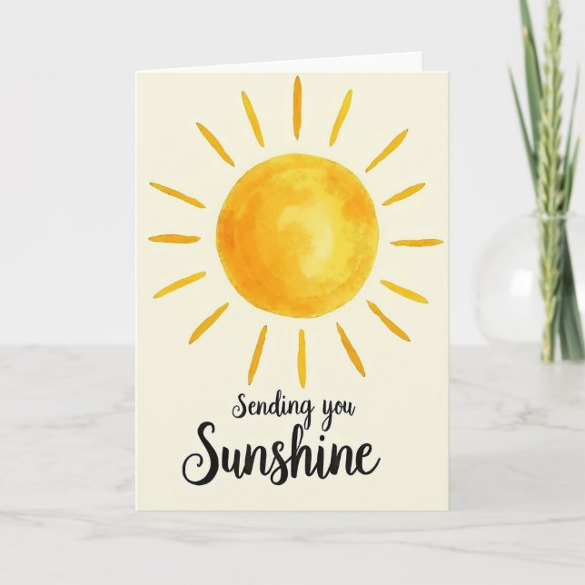 Sweet Birthday Sunbeam Card (Front)