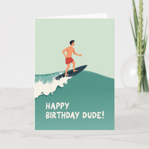 Sweet Birthday Surfer Card