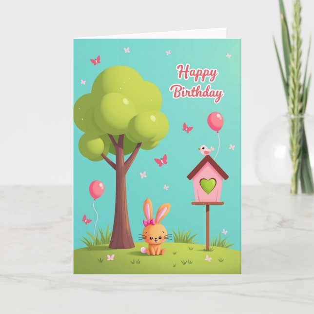 Sweet Birthday Tree Card (Front)