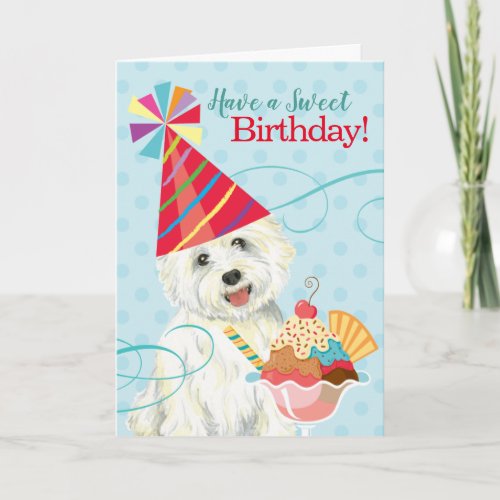 Sweet Birthday Westie Card