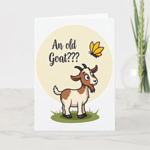 Sweet Birthday Whimsical Goat Card