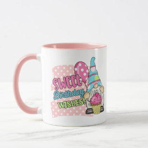 sweet Birthday wishes add monogram Mug