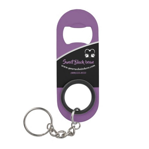 Sweet Black Bean Promotional Business Keychain Keychain Bottle Opener