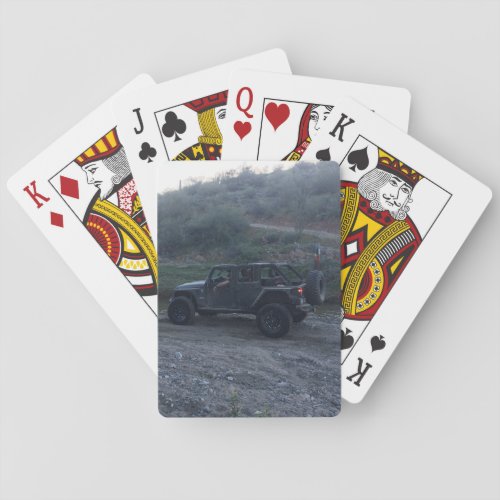 Sweet Black Jeep Playing Cards