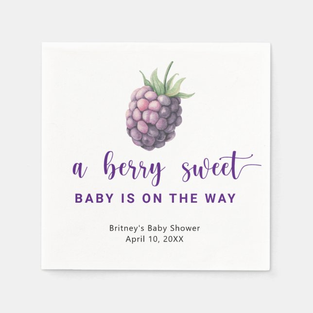 Sweet blackberry  napkins (Front)