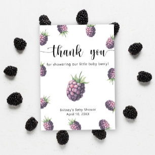 Sweet blackberry - thank you card