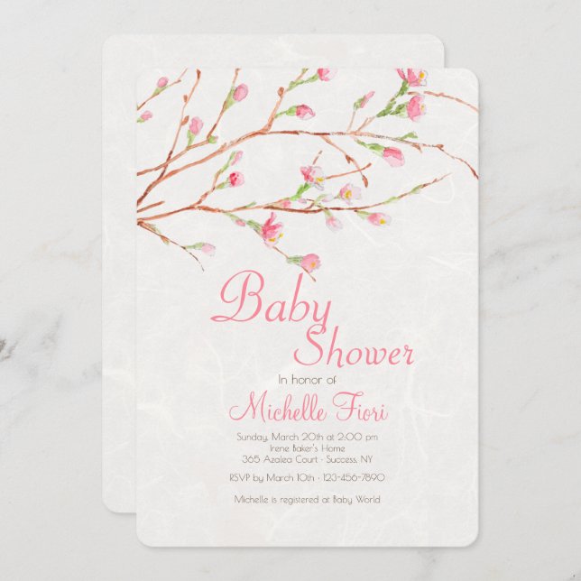 Sweet Blessing Invitation (Front/Back)