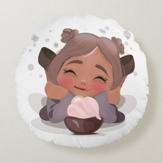 Sweet Bliss Round Pillow