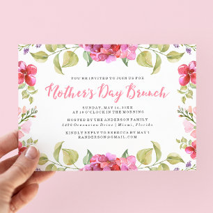 Sweet Blossoms Mother's Day Brunch Invitation