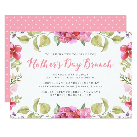 Mother's Day Brunch Invitation Wording 1