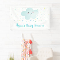 Sweet Blue Cloud Baby Sprinkle Banner