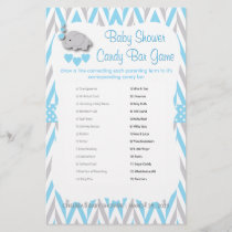 Sweet Blue & Gray Elephant Baby Shower - Game 2