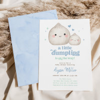 Sweet Blue Little Dumpling Baby Shower