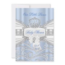 Sweet blue Little Prince Boy Baby Shower