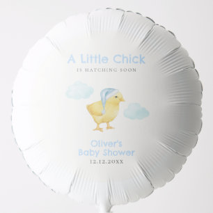 Sweet Blue Sky Cloud Little Chicken Baby Shower  Balloon