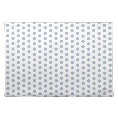 Sweet Blue Whte Polkadots Vintage  Cloth Placemat