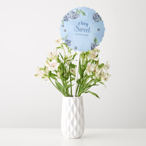 Sweet Blueberry Watercolor Baby Shower  Balloon