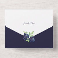 Sweet Blueberry Watercolor Hand-painted
