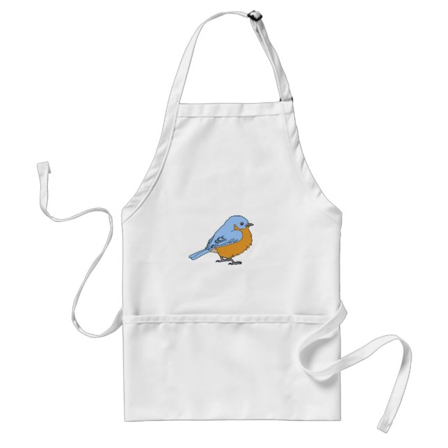 Sweet Bluebird Adult Apron (Front)