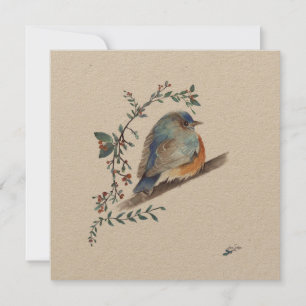 Sweet Bluebird Watercolor