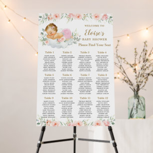 Baby Shower Wedding Seating Charts Zazzle