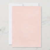 Sweet Blush Pink Balloons Car Drive By Baby Shower Invitation (Back)