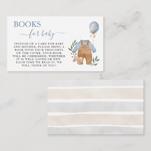 Sweet Boho Neutral Boy Baby Shower Books for Baby