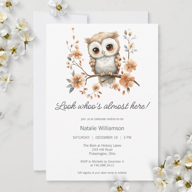 Sweet Boho Owl Baby Shower  Invitation (Creator Uploaded)