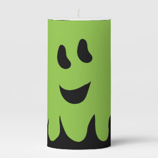 Sweet Boo Ghost Green 3" x 6" Pillar Candle