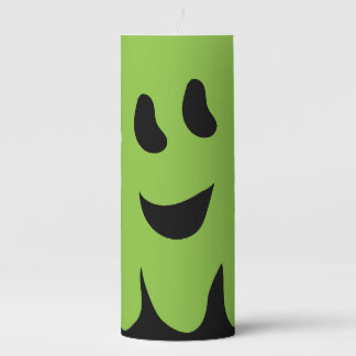 Sweet Boo Ghost Green 3" x 8" Pillar Candle
