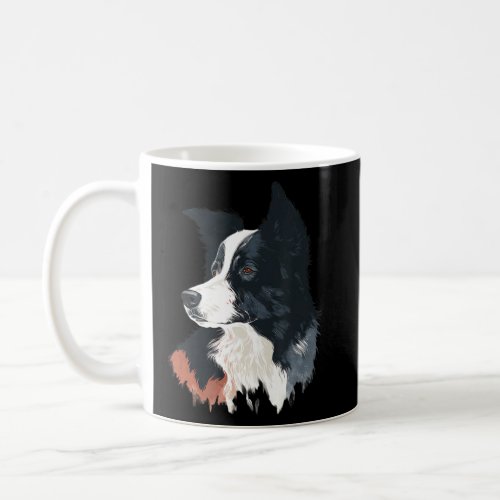 Sweet Border Collie Dog Portrait_2  Coffee Mug