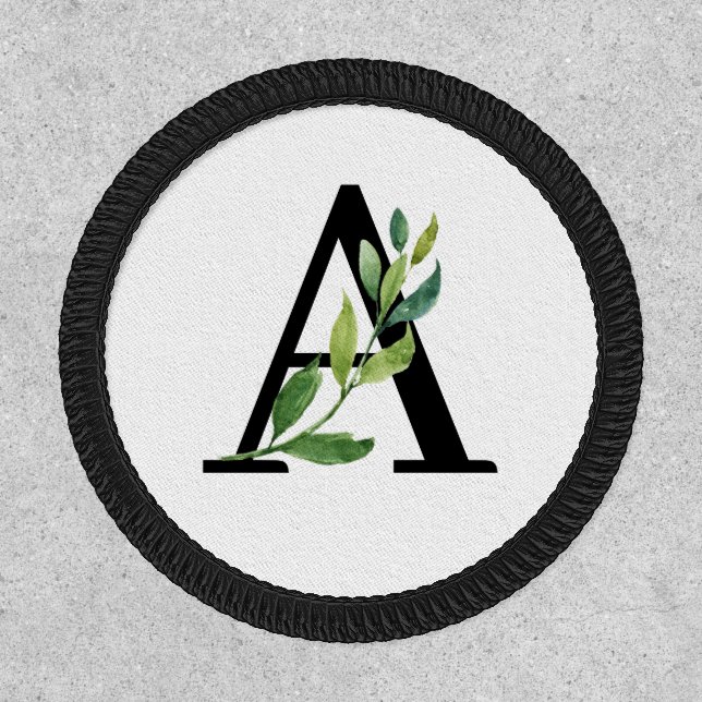 Sweet Botanical Monogram Patch (Front)