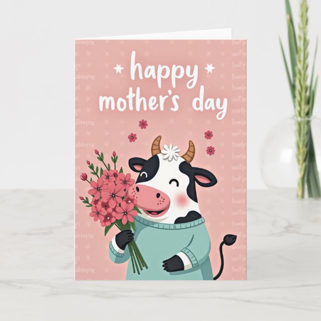 Sweet Bovine Mother Card (Front)